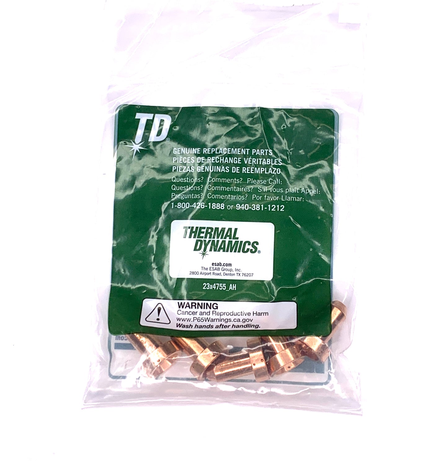 Thermal Dynamics SL60/SL100/1Torch 60 Amp Nozzle Tip (5 pack) 9-8210