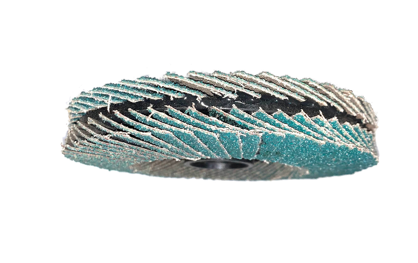 Forney 4-1/2 In. x 5/8 In.-11 Spin-On 40/80-Grit Type 29 Double-Sided Angle Grinder Flap Disc