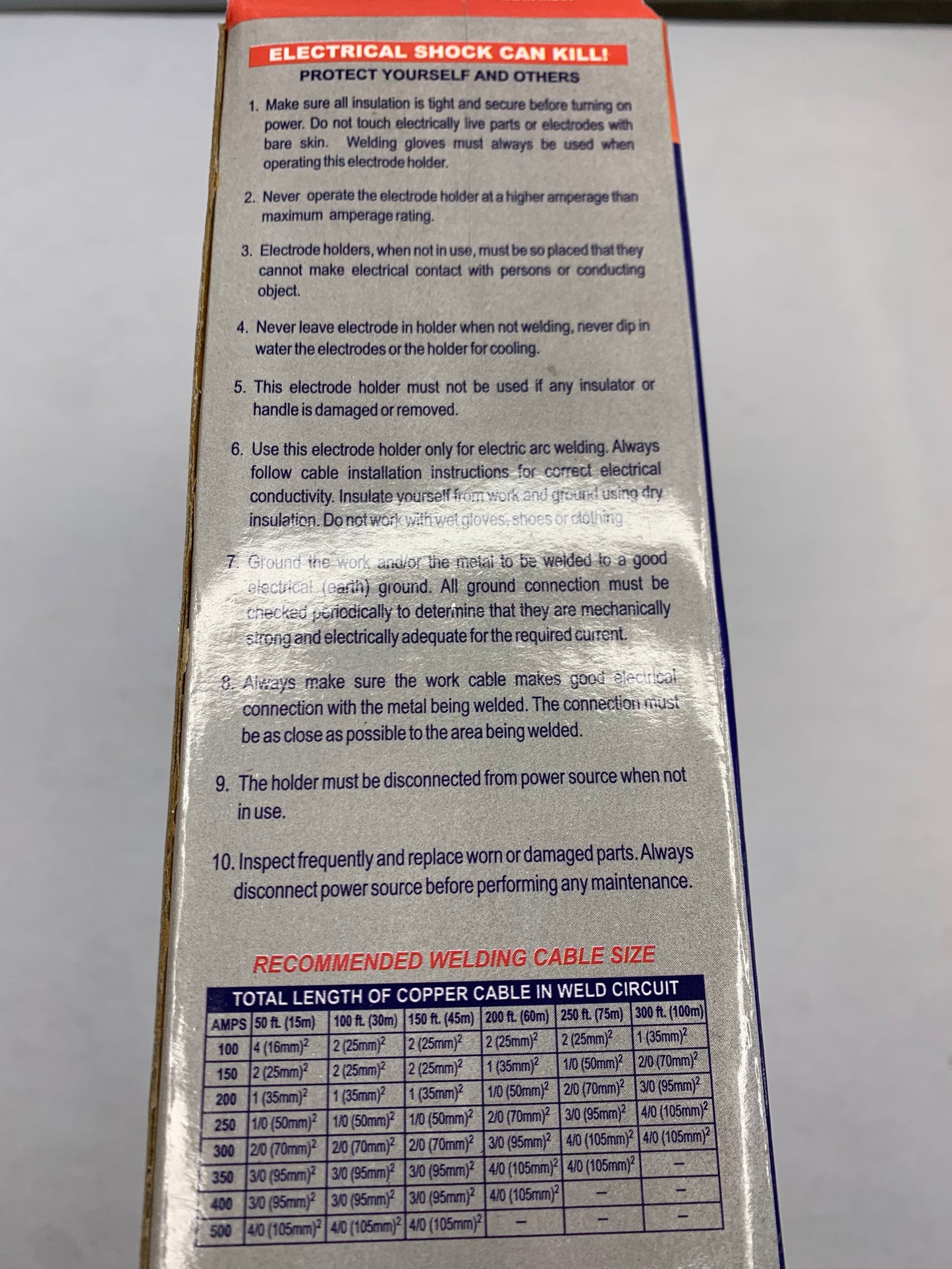 Electrode Holder Twist Type Arc Star 400 Amp