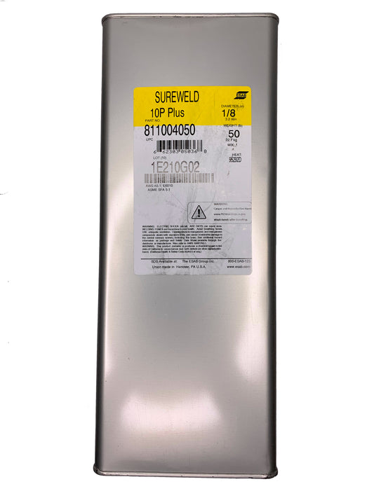 ESAB Sure Weld 10P+ E6010 1/8" Welding Electrode 50 lb Hermetically Sealed Package 811004050